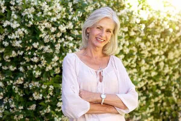 Older woman happy with urinary incontinence treatment Chippenham